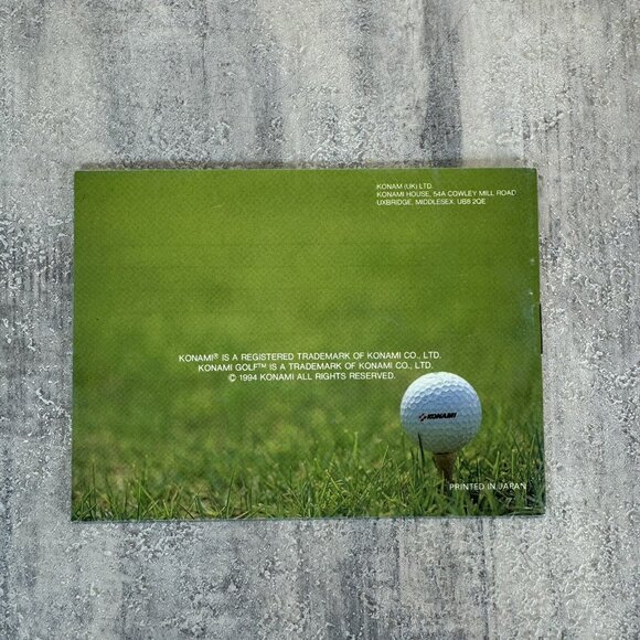 Konami Golf Instruction Booklet - Nintendo Gameboy - Picture 5 of 9